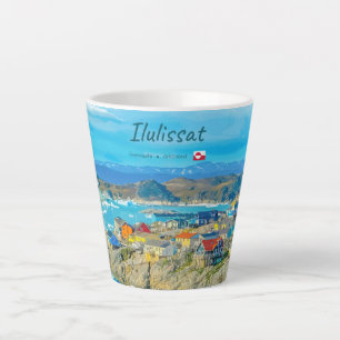 Tasse Latte Ilulissat, Groenland - Petite ville des icebergs