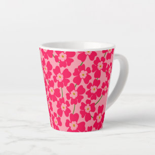 Tasse Latte Imaginaire rose magenta puissance