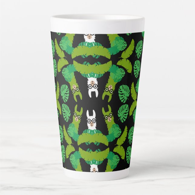 Tasse Latte Impression à thème Llama (Devant)