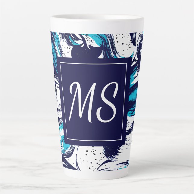 Tasse Latte Impression profonde personnalisée (Devant)