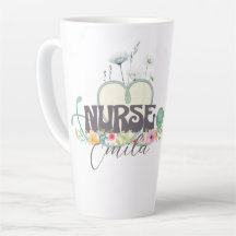 Infirmière Jardin Floral Votre Nom