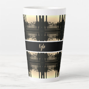 Tasse Latte Iran Ispahan palais chehel sotun 1970