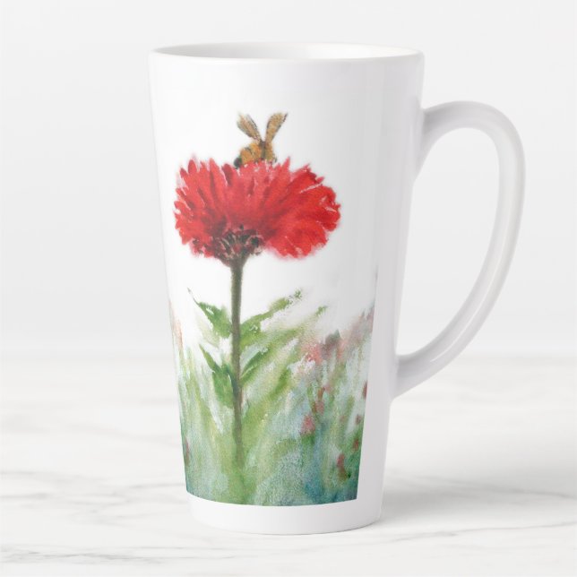 Tasse Latte "Irrésistible."  Grosse tôle à la main droite. (Droite)