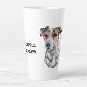 Tasse Latte Jack Russell Terrier White