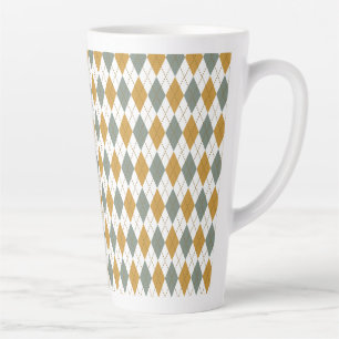 Tasse Latte Jacquard d'hiver Xanadu et Gold