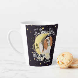 Tasse Latte J'adore mon Cavalier sur la lune et de retour, Ble