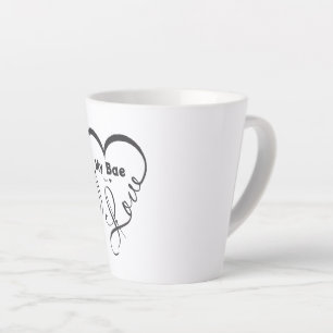 Tasse Latte J'adore mon chéri • Vous = ♥