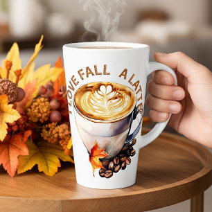 Tasse Latte J'adore un latte d'automne