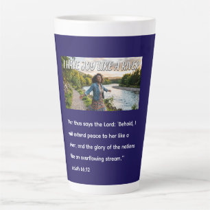 Tasse Latte J'ai de la joie comme une rivière