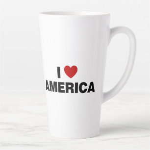 Tasse Latte J'aime l'Amérique