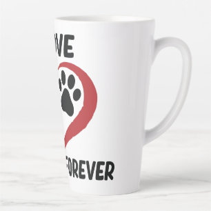 Tasse Latte J'aime mon chien jeter l'oreiller