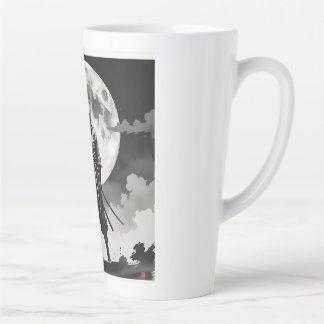Tasse Latte japanese ninja 月夜の忍者 静寂なる守護者
