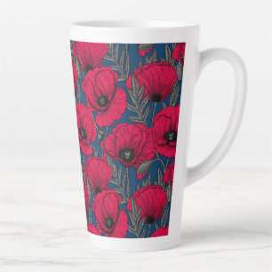 Tasse Latte Jardin à pavot nocturne