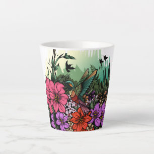 Tasse Latte Jardin des colibris