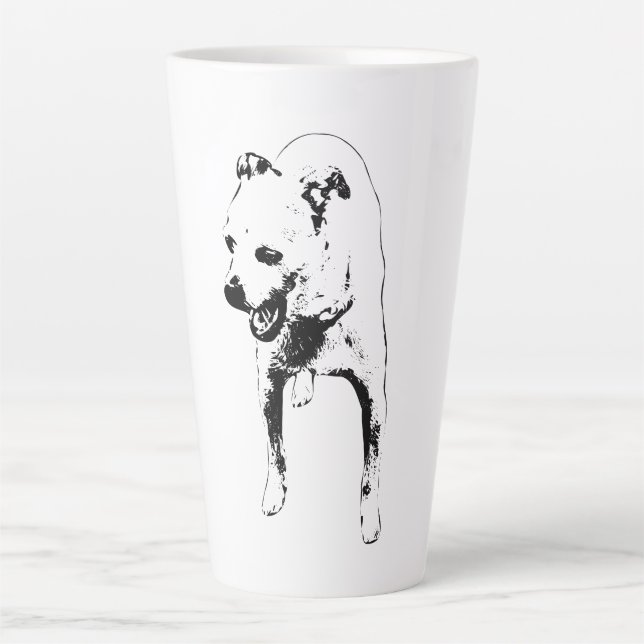 Tasse Latte Jaune endormi dans la moisson (Devant)