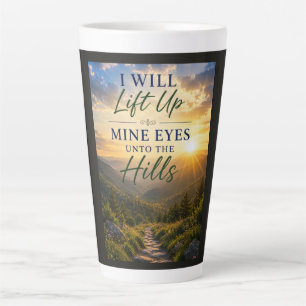 Tasse Latte Je lèverai mes yeux vers les collines