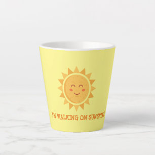 Tasse Latte Je marche sur Sunshine deux ton café à deux tons M