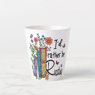 Tasse Latte Je préfère lire