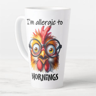 Tasse Latte Je suis allergique aux matins !
