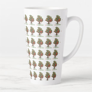 Tasse Latte Je suis florissant – Arbre Inspirationnel de Crois