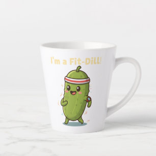 Tasse Latte Je suis un Fit-Dill ! Drôle de conception de pickl