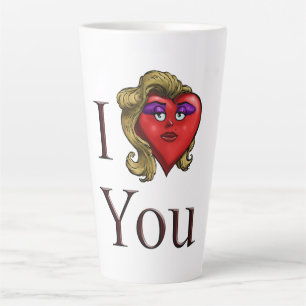 Tasse Latte Je T'Aime Elle Coeur