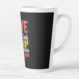Tasse Latte Je T'Aime L'Un L'Autre Comme Je T'Ai Aimé