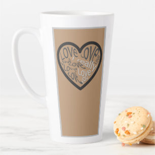 TASSE LATTE JE T'AIME VRAIMENT TOMBER.