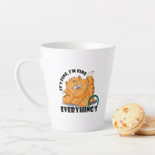 Tasse Latte Je vais bien Tout va bien