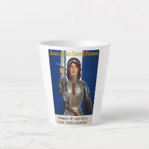 Tasse Latte Jeanne d'Arc : La Pucelle d'Orléans, héroïne cheva