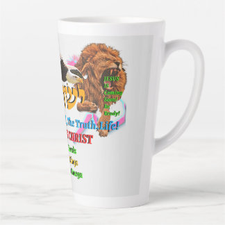 Tasse Latte Jésus le chemin, la vérité. La vie! Lion de Juda