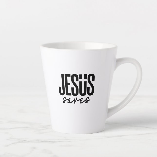 TASSE LATTE JESUS SAVES (Droite)