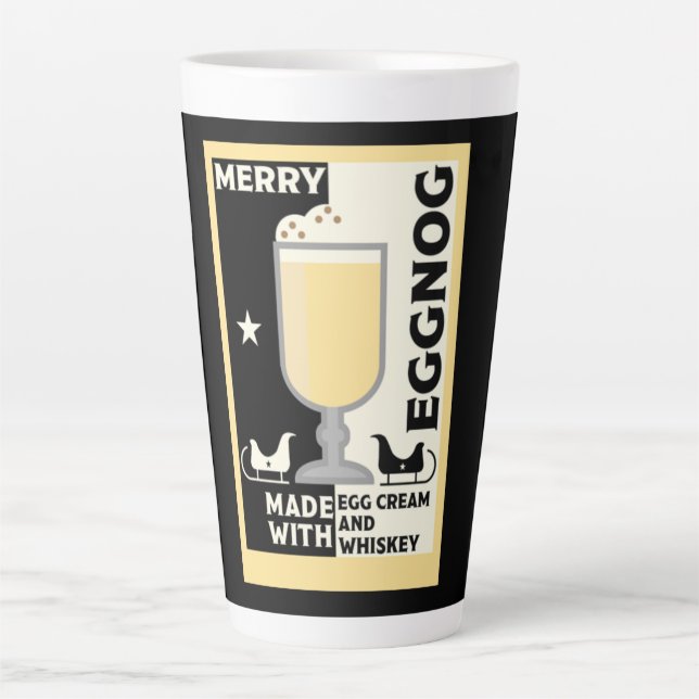 Tasse Latte Jeu de Noël (Devant)