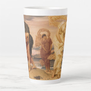 Tasse Latte Jeunes Filles Grecques Ramassant des Cailloux de L