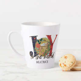 Tasse Latte Joie Au Monde Nativité Noël 