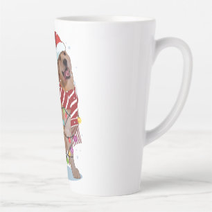 Tasse Latte Joli Golden Retriever Chien Funny Noël cadeau de v