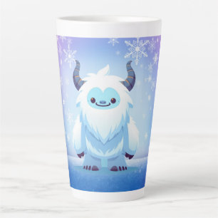 Tasse Latte Joli Noël/hiver yéti