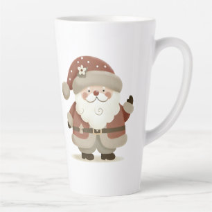 Tasse Latte Joli Père Noël & Dessin de Noël