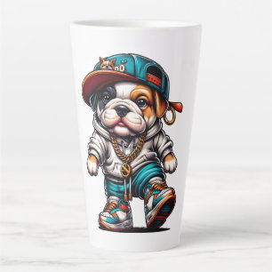 Tasse Latte Jolie rue Bulldog chiot Grand amateur de chiens
