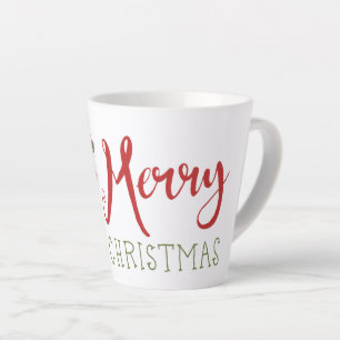 Tasse Latte Jolie vache de Noël mignonne
