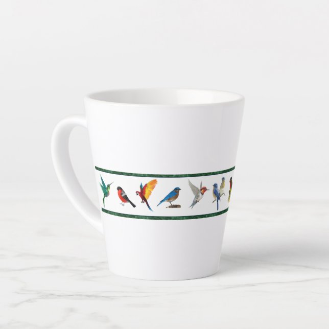 Tasse Latte Jolies Oiseaux (Collection Bridget) (Angle gauche)