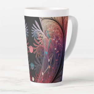 Tasse Latte Jonglage Abstrait Art moderne Imaginaire fractal