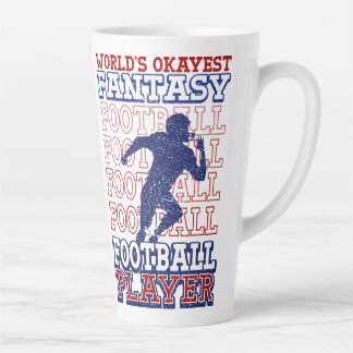 Tasse Latte Joueur de football Imaginaire américain le plus Ok