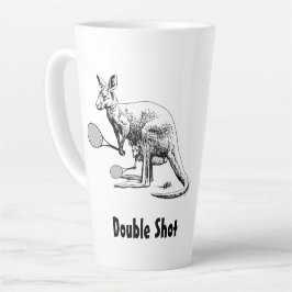 Tasse Latte Joueur de tennis Kangaroo double prise