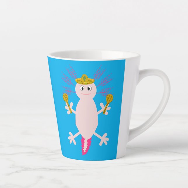 Tasse Latte Jour de l'Axolotl mexicain mort (Droite)