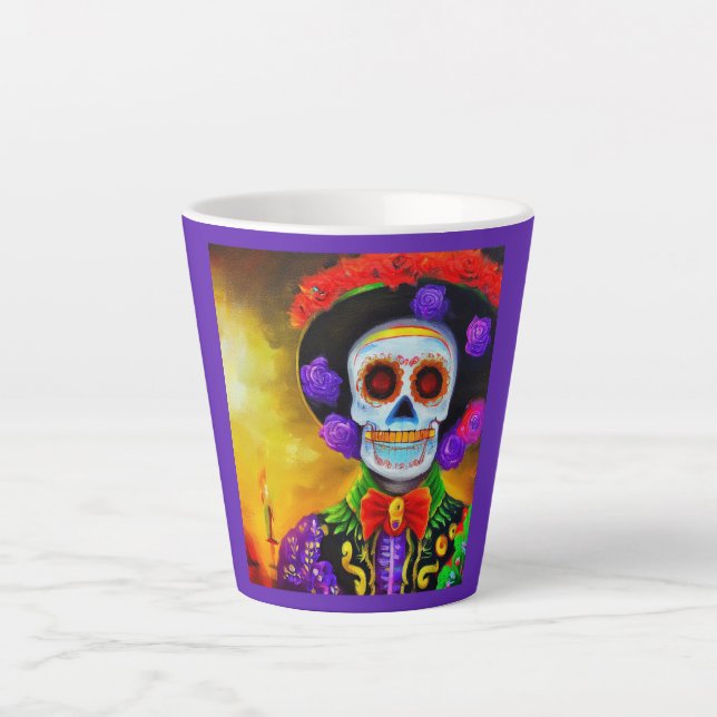 Tasse Latte Jour de l'homme mort 1 (Devant)