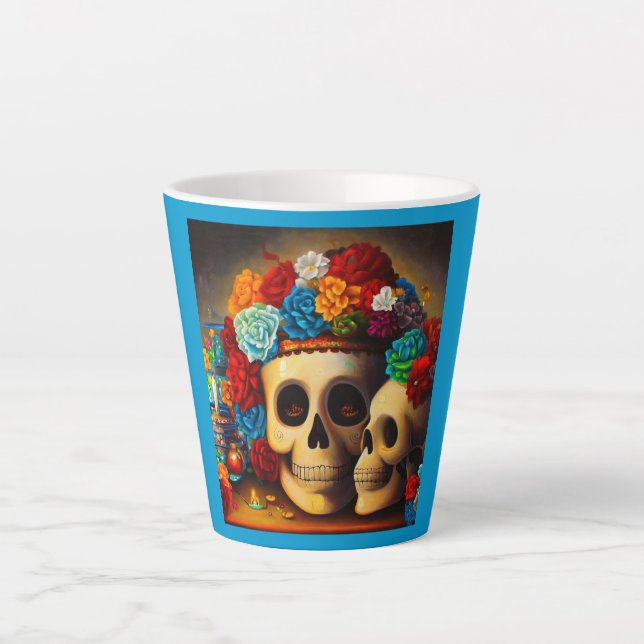 Tasse Latte Jour des Offrendas mortes 2 (Devant)