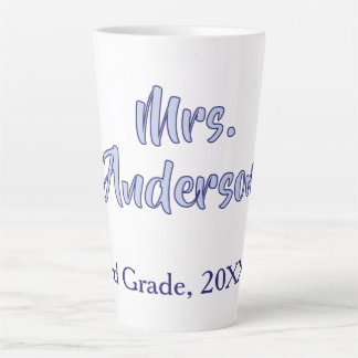 Tasse Latte journee d'appréciation des professeurs mrs anderso