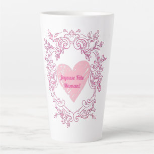 Tasse Latte Joyeuse fête maman