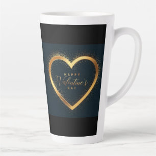 Tasse Latte Joyeuse Saint-Valentin !
